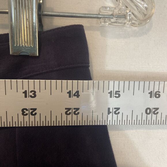 VINTAGE Faux Suede Violet Pants Size Medium Trousers Dress Pants Size 10 - Picture 6 of 6